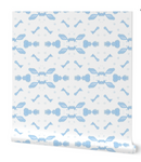 blue painterly splatter wallpaper, 2025 new wallpaper decor, blue wallpaper in bathroom
