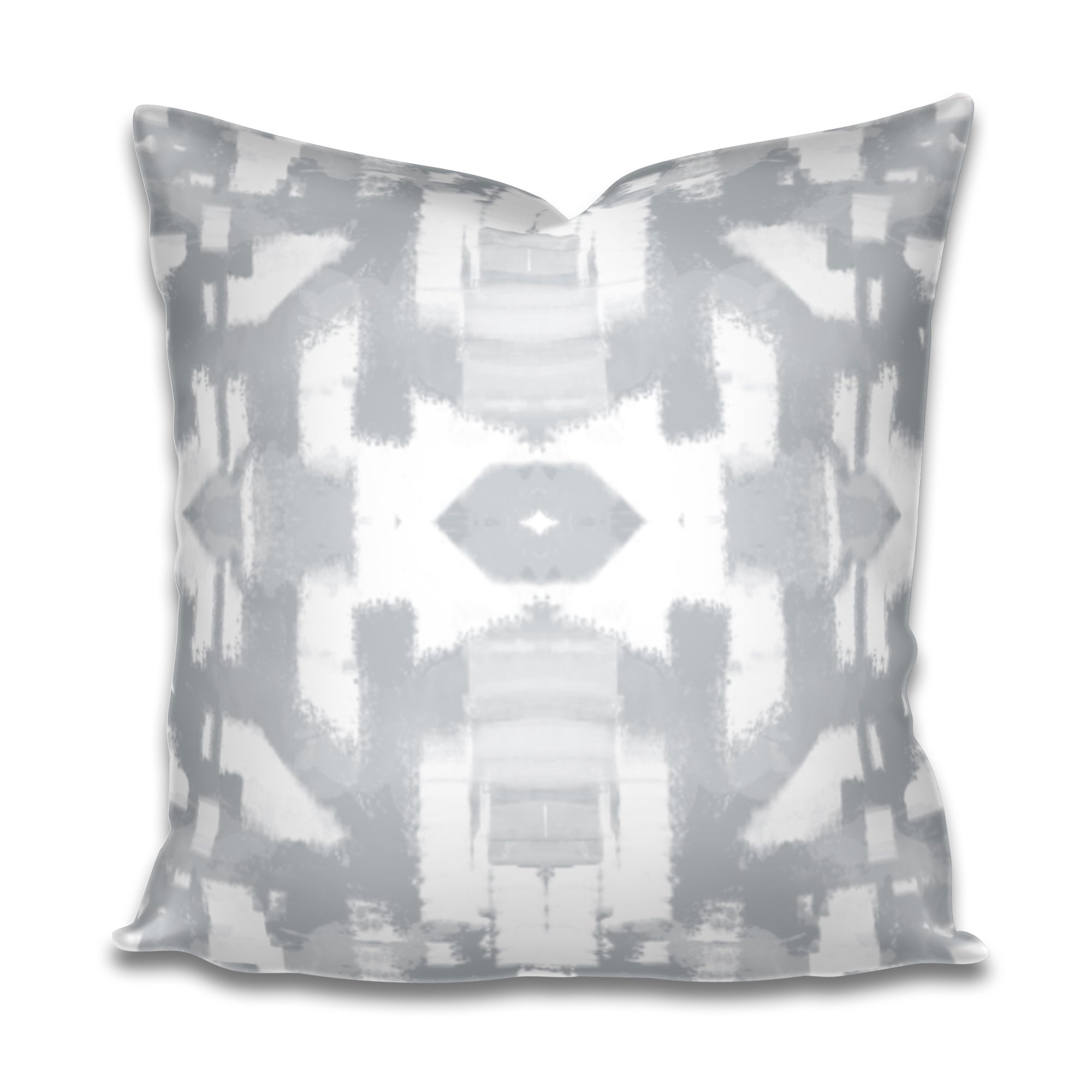 grey paint stroke pillow, gray brush stroke pillow, grey brush stroke pillow, artist painterly pillow grey