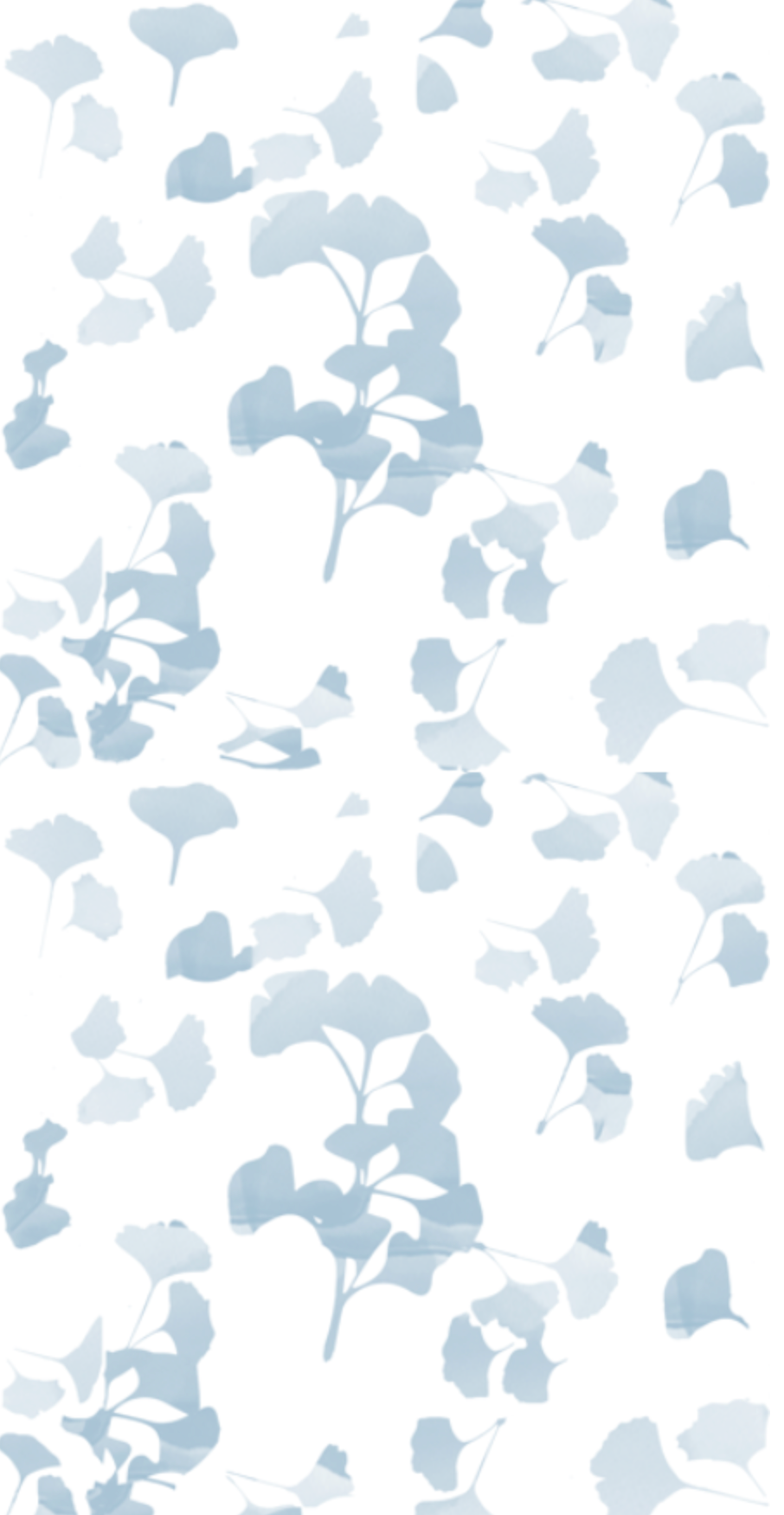 Blue watercolor wallpaper kaleidoscope gingko leaf wallpaper  soft blue flowers wallpaper