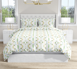green  yellow duvet girls room dogwood
