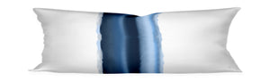 blue ombre stripe, ombre stripe pillow, blue ombre pillow, navy ombre fabric, blue shibori stripe pillow, pillow navy shibori