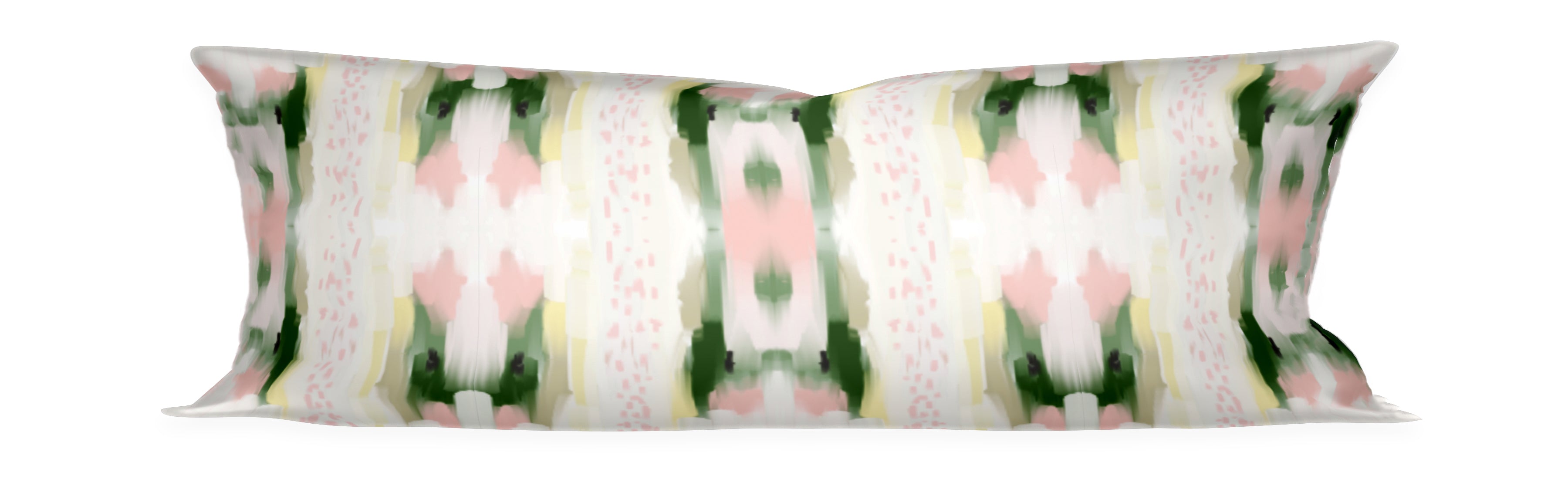 charleston artist decor, artist pillows, art pillows, green and pink lumbar pillow, green and pink bolster